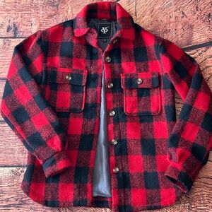 Red and Black Plaid Jacket‎